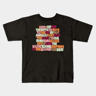 „Rapper's Delight“ Old School Graffiti Design Kids T-Shirt